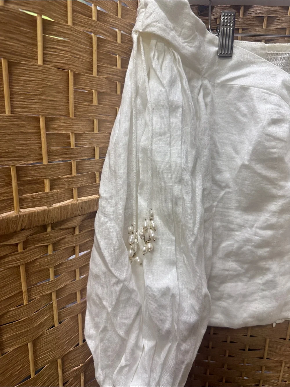 Zimmermann Linen off shoulder blouse